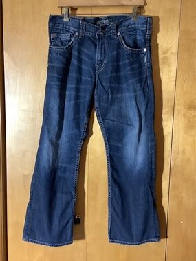 Silver Jeans Zac Western Glove edition relaxed fit jeans, size 34x30